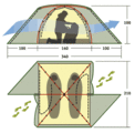 Палатка Alexika Rondo 2, схема: превью