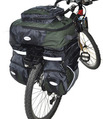Велорюкзак на багажник 65 л Doite 6189, черно-зеленый: превью