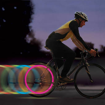 Светящийся маркер на колесо SpokeLit Led Spoke Light "диско" / 30254